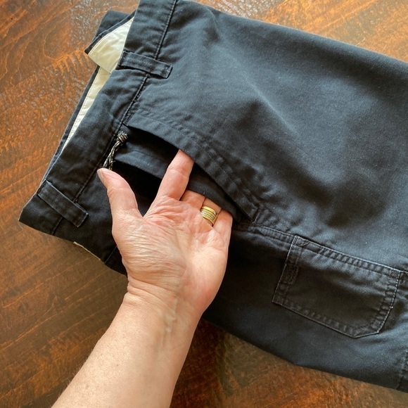 COLUMBIA Stonewashed Granite Hiking Shorts Black Size 12 - Picture 11 of 15